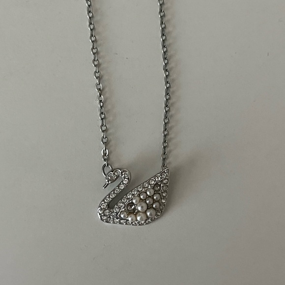 Swarovski Swan Pendant Necklace - Picture 3 of 6